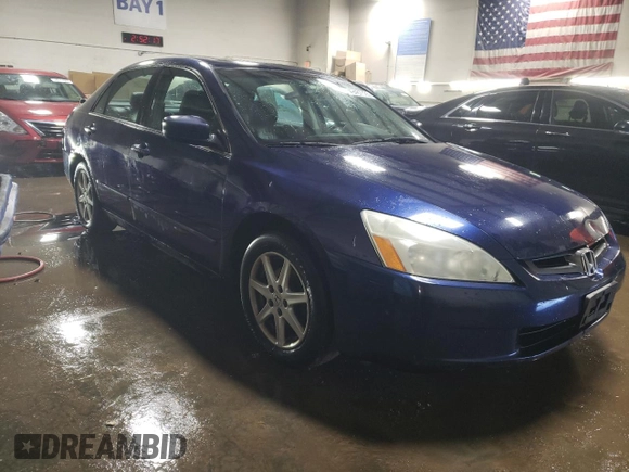 2003 Honda Accord EX z VIN 1HGCM66553A040307, wystawiony jako Copart lot #49487335 z przebiegiem 227 721 mil mil oraz Szkoda całkowita • Salvage title. Historia ofert i sprzedaży dostępna na DreamBid. Obrazek 4.