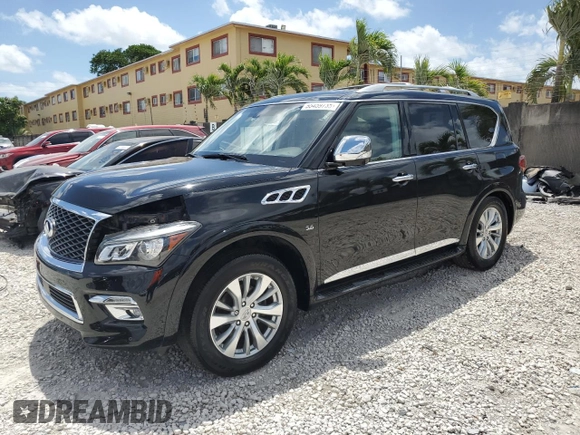 2016 Infiniti QX80 with VIN JN8AZ2ND0G9800289, listed as a Copart auction lot 55459735 with 172,998 mi miles and Clean Title. Bid and sale history available at carsss.com. Image 1.