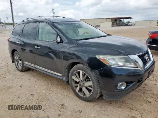 2015 Nissan Pathfinder Platinum with VIN 5N1AR2MN7FC684799, listed as a Copart auction lot 63605825 with 171,110 mi miles and Clean title. Bid and sale history available at DreamBid. Image 4.
