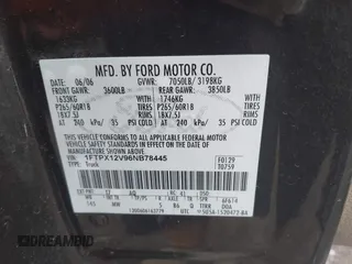 2006 Ford F-150 XL with VIN 1FTPX12V96NB78445, listed as a IAAI auction lot 42765189 with 148,097 mi miles and . Bid and sale history available at DreamBid. Image 9.