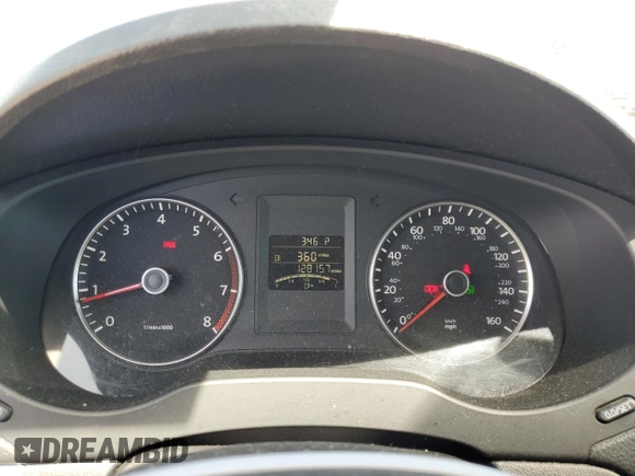 2013 Volkswagen Jetta SE with VIN 3VWDP7AJXDM281723, listed as a Copart auction lot 57235725 with 128,157 mi miles and Salvage title. Bid and sale history available at DreamBid. Image 9.