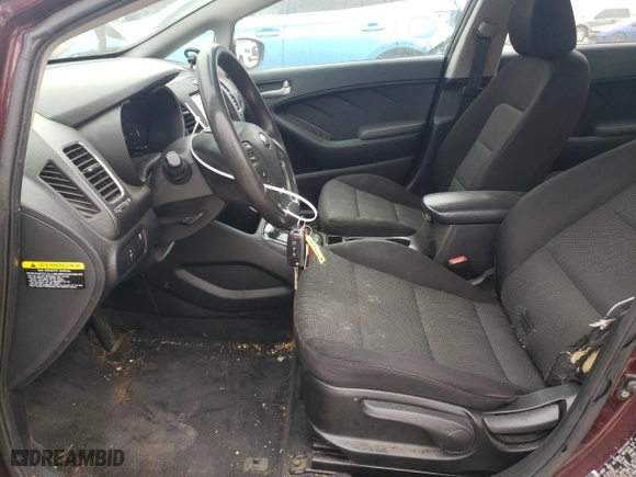 2017 Kia Forte LX with VIN 3KPFK4A78HE126021, listed as a Copart auction lot 48802565 with 150,972 mi miles and Salvage Title. Bid and sale history available at carsss.com. Image 7.