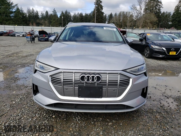 2022 Audi e-tron Premium Plus with VIN WA1LAAGE2NB024937, listed as a Copart auction lot 50953465 with 24,792 mi miles and Salvage Title. Bid and sale history available at carsss.com. Image 5.