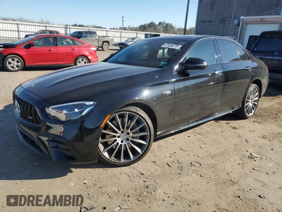 2022 Mercedes-Benz E 53 AMG with VIN W1KZF6BB2NB033056, listed as a Copart auction lot 47609075 with 28,661 mi miles and Salvage Title. Bid and sale history available at DreamBid. Image 1.
