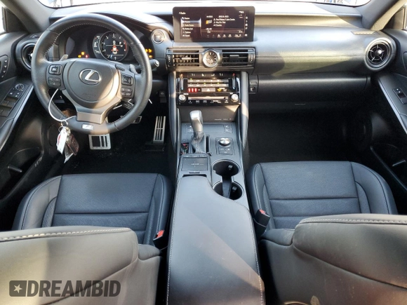 2023 Lexus IS with VIN JTHBZ1B25P5070401, listed as a Copart auction lot 45193095 with 16,017 mi miles and Salvage Title. Bid and sale history available at carsss.com. Image 8.