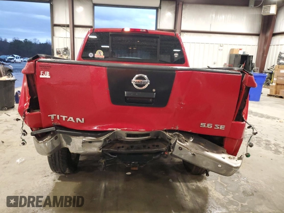 2007 Nissan Titan XE with VIN 1N6BA07A17N222447, listed as a Copart auction lot 43506885 with 559,756 mi miles and Non Repairable. Bid and sale history available at carsss.com. Image 6.