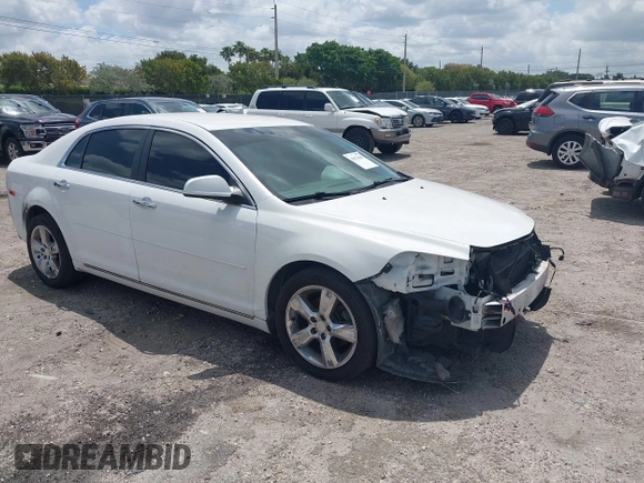 2012 Chevrolet Malibu 2LT with VIN 1G1ZD5EU6CF140634, listed as a IAAI auction lot 42074648 with 203,409 mi miles and . Bid and sale history available at DreamBid. Image 1.