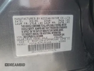 2020 Nissan Kicks S z VIN 3N1CP5BV1LL523696, wystawiony jako Copart lot #58873915 z przebiegiem Nie podano mil oraz Nie do naprawy • Non repairable. Historia ofert i sprzedaży dostępna na DreamBid. Obrazek 14.