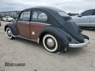 1956 Volkswagen Beetle with VIN 1226101, listed as a Copart auction lot 74739324 with 34,472 mi miles and Salvage Title. Bid and sale history available at DreamBid. Image 2.