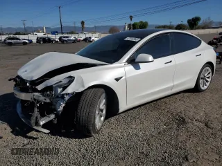 2021 Tesla Model 3 Long Range with VIN 5YJ3E1EB7MF074330, listed as a Copart auction lot 47049395 with 71,201 mi miles and Salvage Title. Bid and sale history available at carsss.com. Image 1.