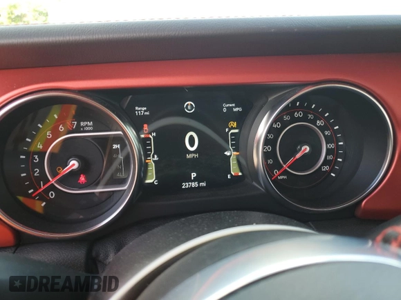 2021 Jeep Gladiator Rubicon с VIN 1C6JJTBG0ML569133, выставлен на аукционе Copart как лот 61994745 с пробегом 23 785 миль миль и Чистый • Clean title. История ставок и продаж доступна на DreamBid. Изображение 9.