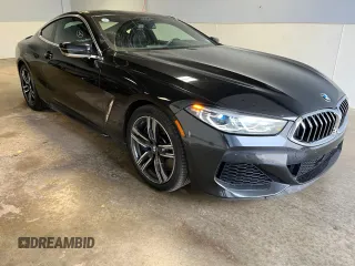 2020 BMW 8 Series M850i xDrive with VIN WBABC4C00LCE17379, listed as a Copart auction lot 77059664 with 26,459 mi miles and Clean Title. Bid and sale history available at carsss.com. Image 1.
