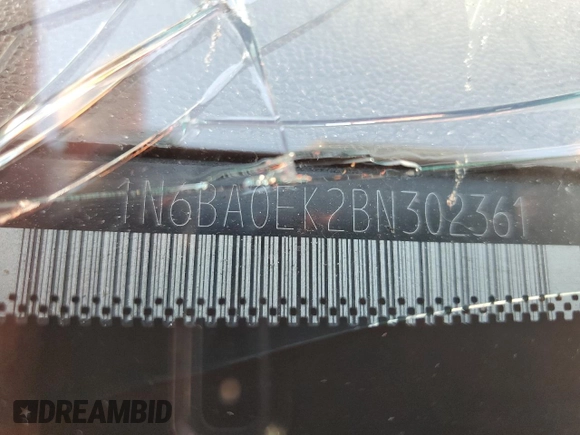 2011 Nissan Titan SV with VIN 1N6BA0EK2BN302361, listed as a Copart auction lot 52258415 with Not Provided miles and Salvage Title. Bid and sale history available at DreamBid. Image 14.