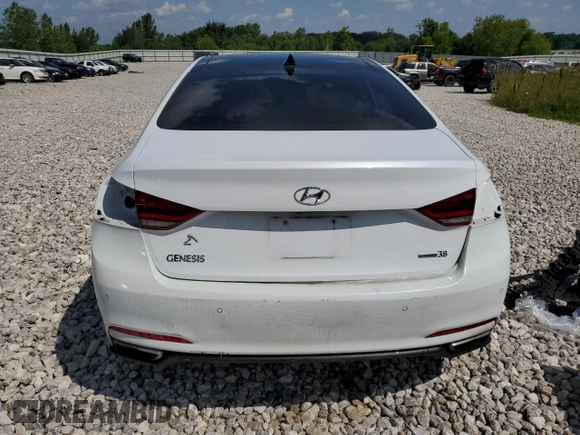 2015 Hyundai Genesis 3.8L with VIN KMHGN4JE7FU015514, listed as a Copart auction lot 62719774 with 46,202 mi miles and Clean Title. Bid and sale history available at carsss.com. Image 6.