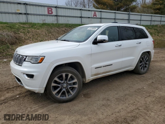 2017 Jeep Grand Cherokee Overland with VIN 1C4RJFCG1HC608250, listed as a Copart auction lot 54299695 with 48,310 mi miles and Clean Title. Bid and sale history available at carsss.com. Image 1.
