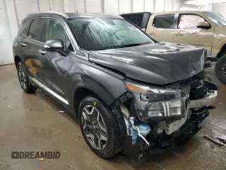 2023 Hyundai Santa Fe Hybrid SEL Premium with VIN 5NMS3DA14PH011334, listed as a Copart auction lot 54671685 with 45,756 mi miles and Salvage Title. Bid and sale history available at carsss.com. Image 4.