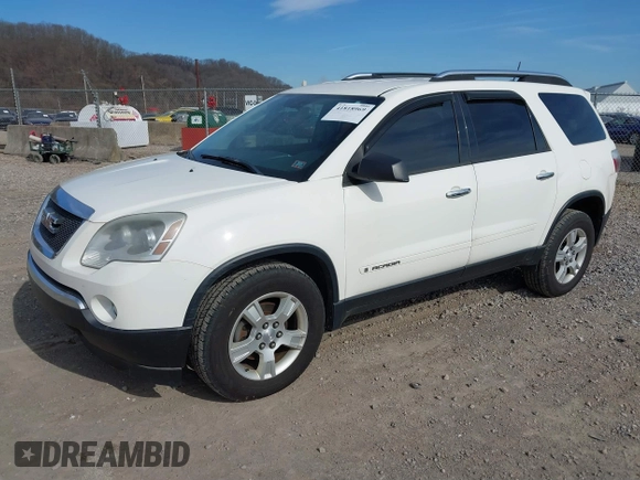 2008 GMC Acadia SLE1 with VIN 1GKEV13788J294604, listed as a IAAI auction lot 41818969 with 173,252 mi miles. Bid and sale history available at carsss.com. Image 2.