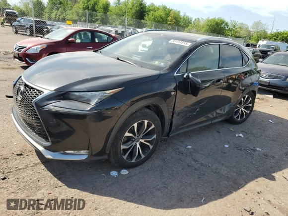 2015 Lexus NX 200t with VIN JTJBARBZXF2018280, listed as a Copart auction lot 56153555 with 134,003 mi miles and Salvage title. Bid and sale history available at DreamBid. Image 1.