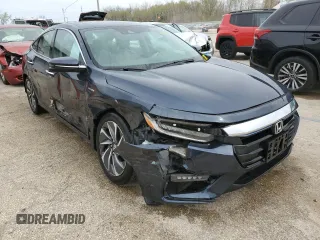 2019 Honda Insight Touring with VIN 19XZE4F91KE013243, listed as a Copart auction lot 52947255 with 25,236 mi miles and Salvage Title. Bid and sale history available at carsss.com. Image 4.