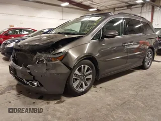 2016 Honda Odyssey Touring Elite with VIN 5FNRL5H92GB045824, listed as a IAAI auction lot 41872220 with 120,557 mi miles. Bid and sale history available at carsss.com. Image 20.