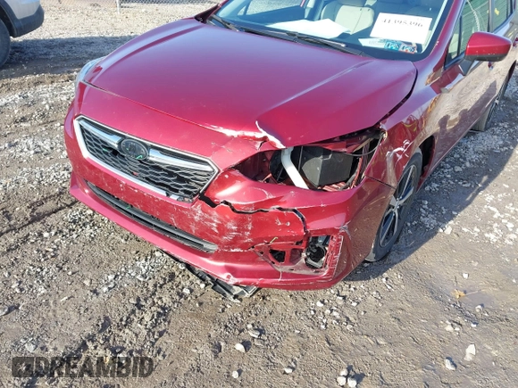 2019 Subaru Impreza Premium with VIN 4S3GTAD62K3714059, listed as a IAAI auction lot 41395396 with 51,199 mi miles. Bid and sale history available at carsss.com. Image 6.