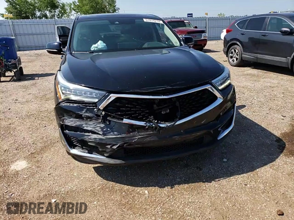 2021 Acura RDX w/Technology Package with VIN 5J8TC2H57ML001037, listed as a Copart auction lot 61814214 with 48,378 mi miles and Salvage Title. Bid and sale history available at carsss.com. Image 12.