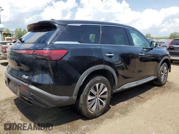 2024 Infiniti QX60 Pure with VIN 5N1DL1ES7RC337412, listed as a Copart auction lot 62099795 with 24,993 mi miles and Clean title. Bid and sale history available at DreamBid. Image 3.