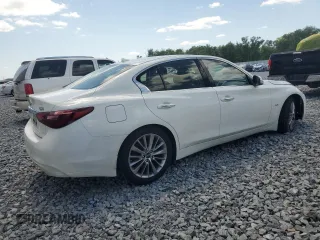 2020 Infiniti Q50 3.0t LUXE with VIN JN1EV7AP3LM208515, listed as a Copart auction lot 52169055 with 47,292 mi miles and Salvage Title. Bid and sale history available at carsss.com. Image 3.