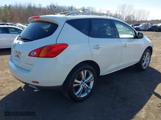 2009 Nissan Murano SL with VIN JN8AZ18W19W113804, listed as a IAAI auction lot 41802043 with 107,803 mi miles. Bid and sale history available at carsss.com. Image 4.