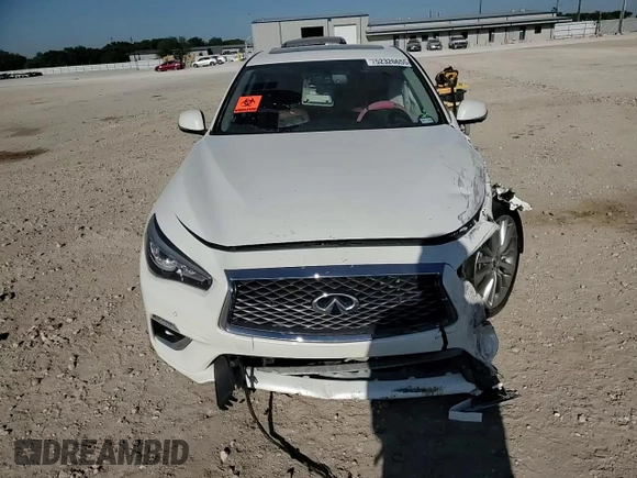 2023 Infiniti Q50 Luxe with VIN JN1EV7BP9PM512260, listed as a Copart auction lot 52326655 with Not provided miles and Salvage title. Bid and sale history available at DreamBid. Image 10.