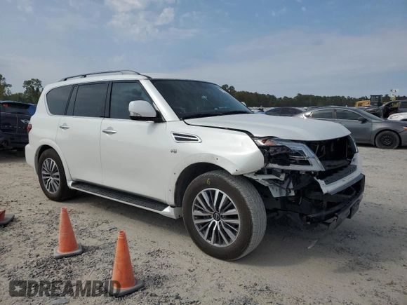 2022 Nissan Armada SV with VIN JN8AY2AC0N9160114, listed as a Copart auction lot 76266474 with 44,285 mi miles and Salvage Title. Bid and sale history available at carsss.com. Image 4.