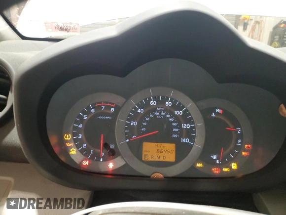 2010 Toyota RAV4 with VIN 2T3BF4DV9AW081243, listed as a Copart auction lot 45546555 with 66,450 mi miles and Salvage Title. Bid and sale history available at carsss.com. Image 9.