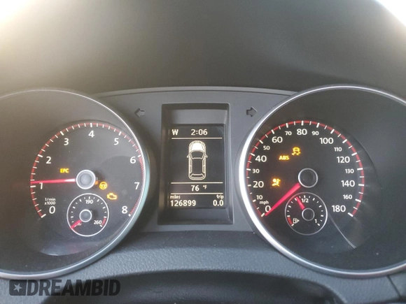 2012 Volkswagen GTI w/Conv & Sunroof with VIN WVWEV7AJXCW252931, listed as a Copart auction lot 84538064 with 126,899 mi miles and Salvage title. Bid and sale history available at DreamBid. Image 9.