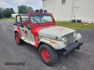 1989 Jeep Wrangler with VIN 2J4FY29TXKJ157595, listed as a Copart auction lot 64847645 with 156,475 mi miles and Clean title. Bid and sale history available at DreamBid. Image 1.