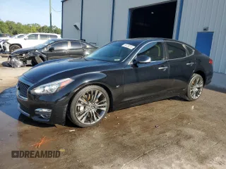 2016 Infiniti Q70 z VIN JN1BY1AP0GM220179, wystawiony jako Copart lot #54129215 z przebiegiem 117 759 mil mil oraz Szkody całkowita. Historia ofert i sprzedaży dostępna na DreamBid. Obrazek 1.