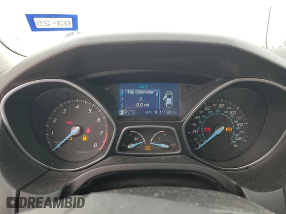 2012 Ford Focus SE with VIN 1FAHP3F22CL386308, listed as a Copart auction lot 41959485 with 111,583 mi miles and Salvage Title. Bid and sale history available at carsss.com. Image 9.