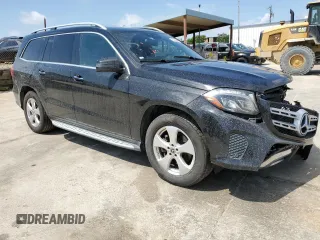 2017 Mercedes-Benz GLS 450 with VIN 4JGDF6EE7HA985714, listed as a Copart auction lot 53580884 with 87,158 mi miles and Salvage Title. Bid and sale history available at DreamBid. Image 4.