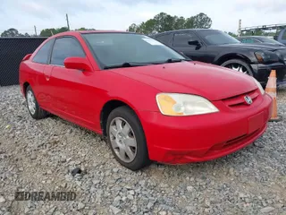 2002 Honda Civic EX with VIN 1HGEM22982L074898, listed as a IAAI auction lot 42034351 with 220,208 mi miles. Bid and sale history available at carsss.com. Image 1.