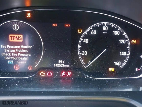 2019 Honda Accord Sedan Sport 1.5T with VIN 1HGCV1F39KA016606, listed as a IAAI auction lot 41809150 with 142,503 mi miles. Bid and sale history available at carsss.com. Image 7.