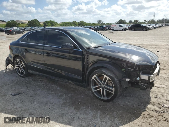 2019 Audi A3 Sedan S line Premium Plus with VIN WAUJEHFF7KA081668, listed as a Copart auction lot 59511684 with 88,360 mi miles and Non Repairable. Bid and sale history available at carsss.com. Image 4.