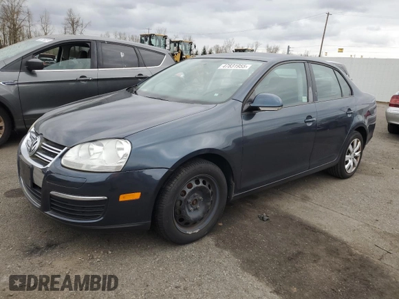 2010 Volkswagen Jetta S z VIN 3VWJX7AJ7AM027269, wystawiony jako Copart lot #60443375 z przebiegiem Nie podano mil oraz Szkoda całkowita • Salvage title. Historia ofert i sprzedaży dostępna na DreamBid. Obrazek 1.