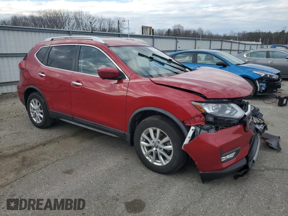 2017 Nissan Rogue S with VIN JN8AT2MV5HW264468, listed as a Copart auction lot 46550275 with 74,006 mi miles and Salvage Title. Bid and sale history available at carsss.com. Image 4.