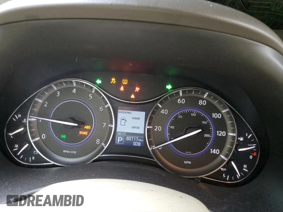 2014 Infiniti QX80 with VIN JN8AZ2NC4E9350828, listed as a Copart auction lot 72856614 with 80,717 mi miles and Salvage Title. Bid and sale history available at carsss.com. Image 9.
