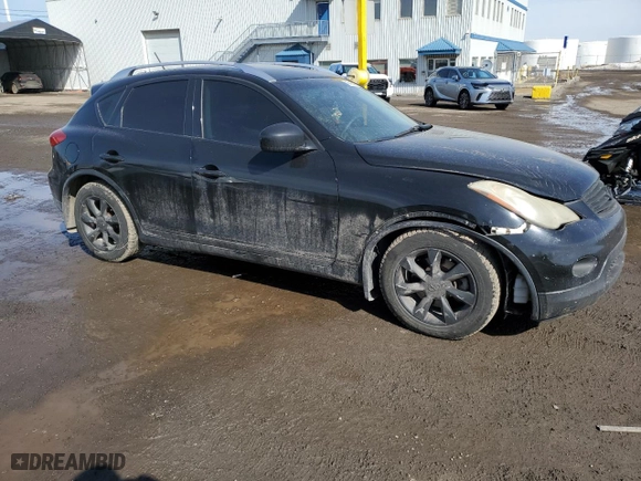 2010 Infiniti EX35 Journey with VIN JN1AJ0HR9AM755861, listed as a Copart auction lot 46482025 with 232,316 mi miles and Salvage Title. Bid and sale history available at carsss.com. Image 4.