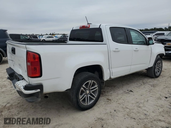2022 Chevrolet Colorado 2WD Work Truck with VIN 1GCGSBEN9N1150506, listed as a Copart auction lot 46580195 with 43,610 mi miles and Salvage title. Bid and sale history available at DreamBid. Image 3.