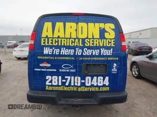 2023 Chevrolet Express Cargo with VIN 1GCWGAFP3P1219054, listed as a IAAI auction lot 41615581 with 36,622 mi miles and . Bid and sale history available at DreamBid. Image 16.