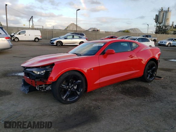 2021 Chevrolet Camaro 1LS with VIN 1G1FB1RX1M0121564, listed as a Copart auction lot 41579893 with 9,585 mi miles. Bid and sale history available at carsss.com. Image 1.