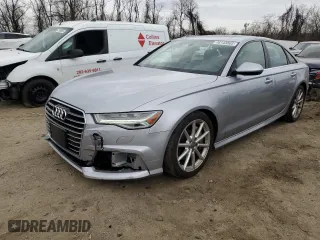 2018 Audi A6 Premium Plus with VIN WAUG8AFC7JN038518, listed as a Copart auction lot 46143805 with 86,856 mi miles and Salvage Title. Bid and sale history available at carsss.com. Image 1.