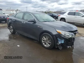 2019 Kia Optima LX with VIN 5XXGT4L34KG305263, listed as a Copart auction lot 52525685 with 87,438 mi miles and Salvage Title. Bid and sale history available at carsss.com. Image 4.