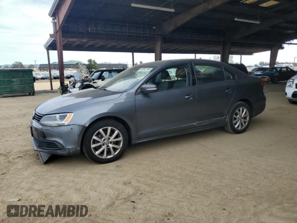 2012 Volkswagen Jetta Sedan SE w/Convenience & Sunroof PZEV with VIN 3VWBP7AJ1CM427707, listed as a Copart auction lot 45992795 with 130,766 mi miles and Salvage Title. Bid and sale history available at carsss.com. Image 1.